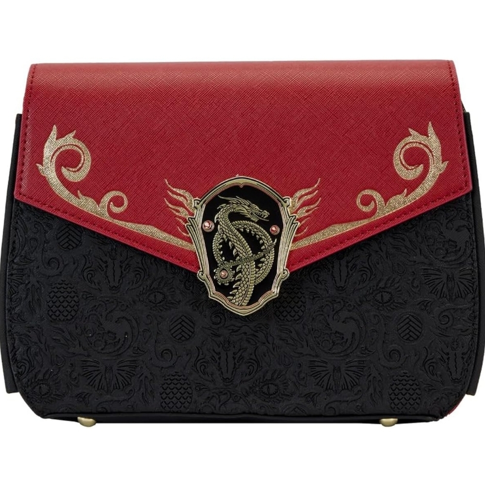 Loungefly House of the Dragon All-Over Print Targaryen Crossbody Bag